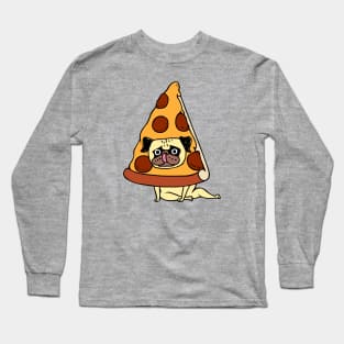 Pizza Pug Long Sleeve T-Shirt